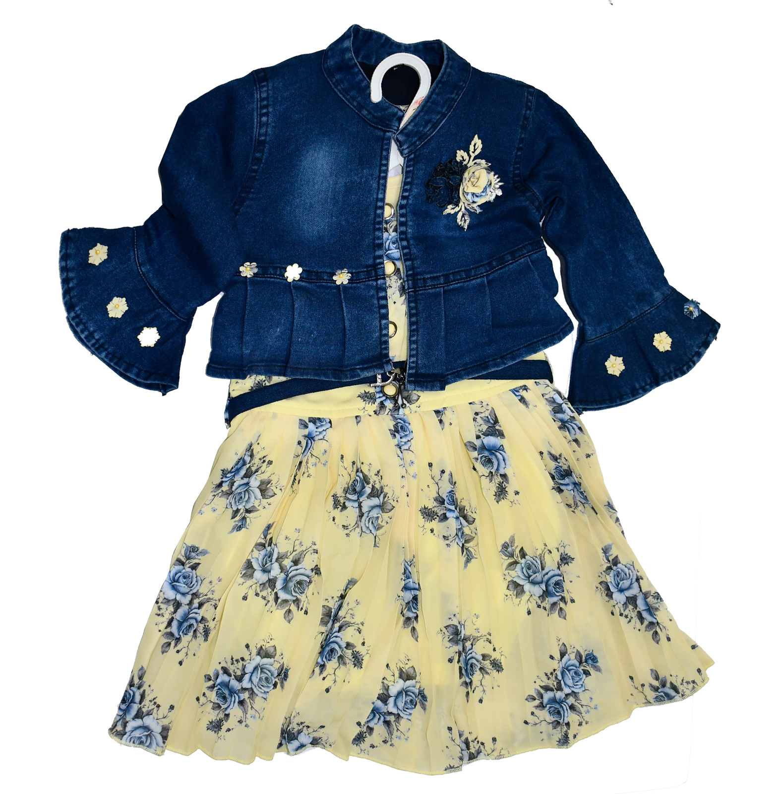 Blue Pinafore Denim Dress