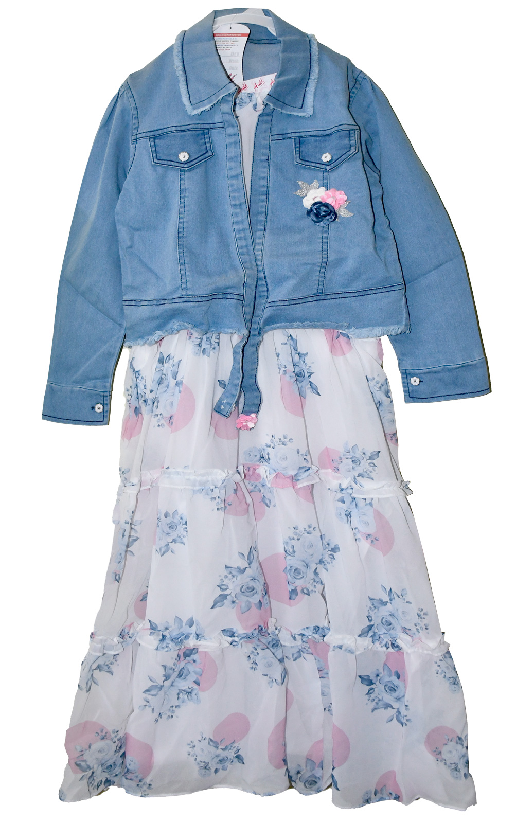 Blue Pinafore Denim Dress