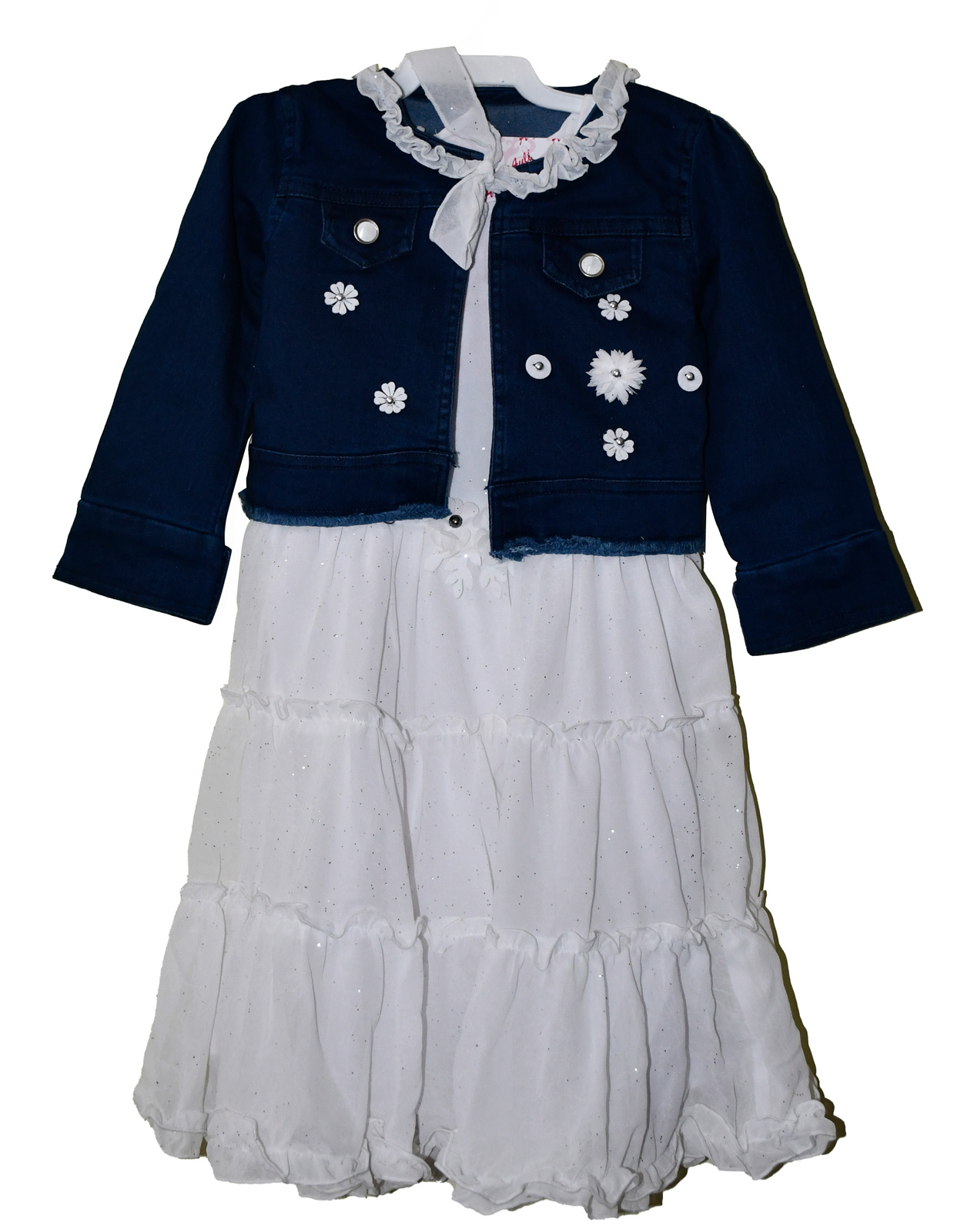 Blue Pinafore Denim Dress