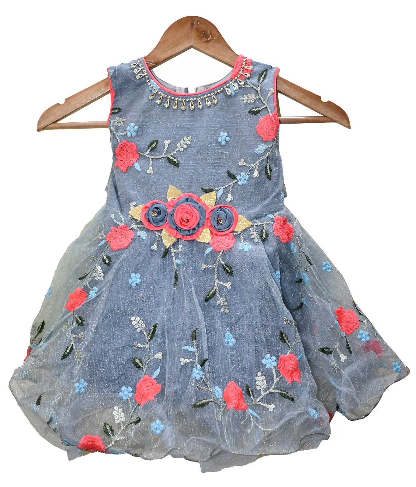 Blue Pinafore Denim Dress